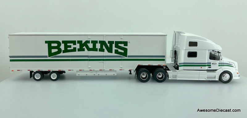 Altaya 1:43 2010 Volvo VNL 730 Sleeper w/53' Utility Trailer: Bekins