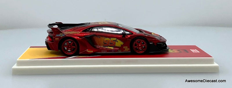 Lamborghini GT EVO, Metallic Red: Lightning McQueen 1:64 Diecast Model Car by Cool Car