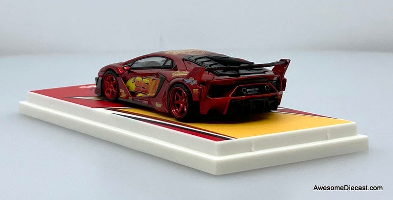 Lamborghini GT EVO, Metallic Red: Lightning McQueen 1:64 Diecast Model Car by Cool Car