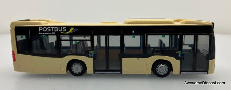Mercedes Citaro K, Beige : Post Bus Switzerland 1:87 ABS Plastic Model Bus by Rietze