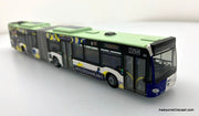 Mercedes Benz Citaro G Articulated Bus: Saarland Police (Germany) 1:87 ABS Plastic Model Bus by Rietze