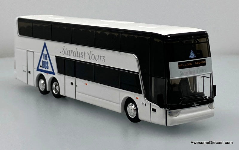 Van Hool TDX45 Double Decker Bus: Stardust Tours 1:87 Diecast Model Bus by Iconic Replicas