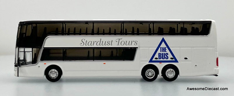 Van Hool TDX45 Double Decker Bus: Stardust Tours 1:87 Diecast Model Bus by Iconic Replicas