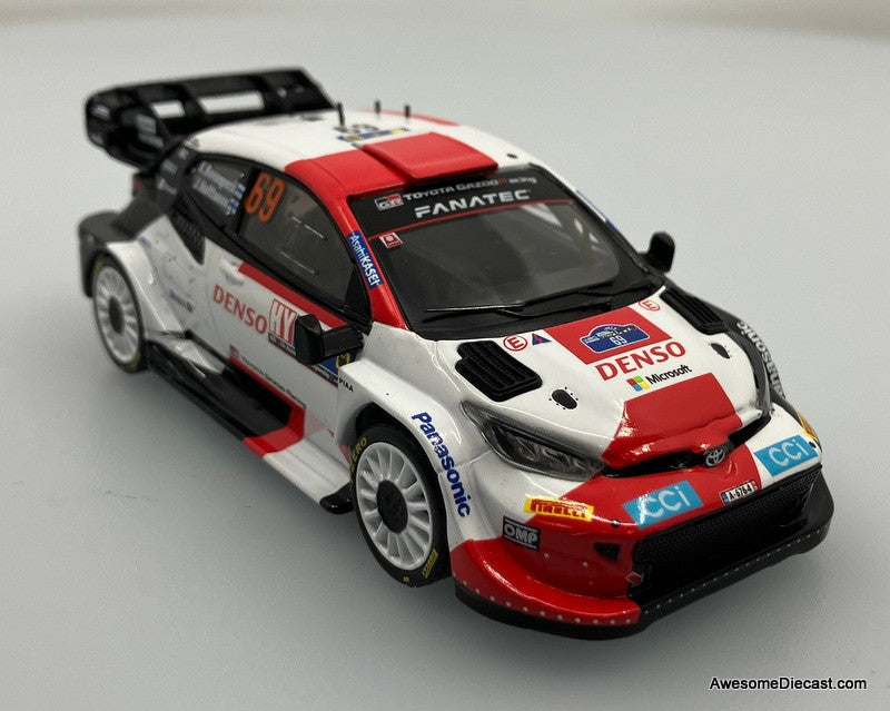 Toyota GR Yaris Rally 1 Hybrid #69 2023 Central Europe Rally 1:43 Diecast Model Car by IXO