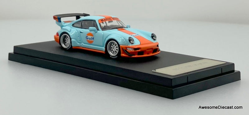 Porsche 964 RWB, Gulf Livery 1:64 Diecast Model Car by Star Model
