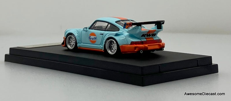 Porsche 964 RWB, Gulf Livery 1:64 Diecast Model Car by Star Model