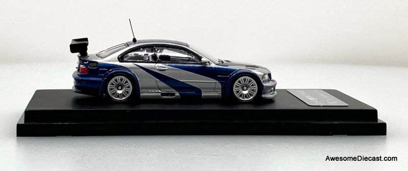 BMW E46 GTR, "Need For Speed" Livery 1:64 Diecast Model Car by Ghost Player