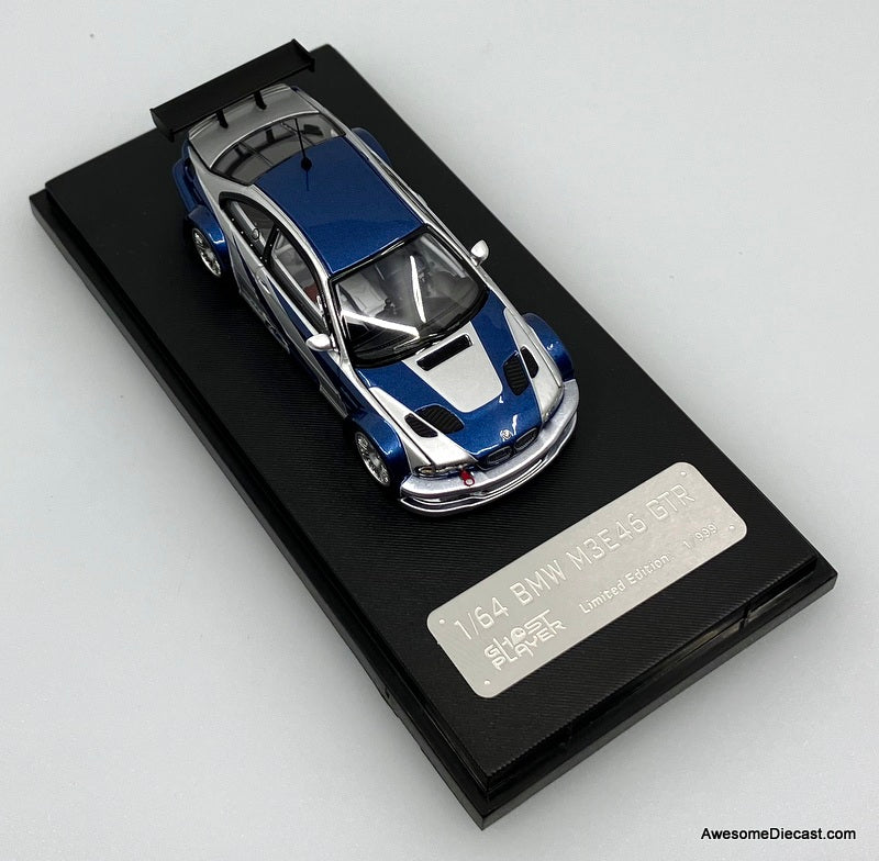 BMW E46 GTR, "Need For Speed" Livery 1:64 Diecast Model Car by Ghost Player