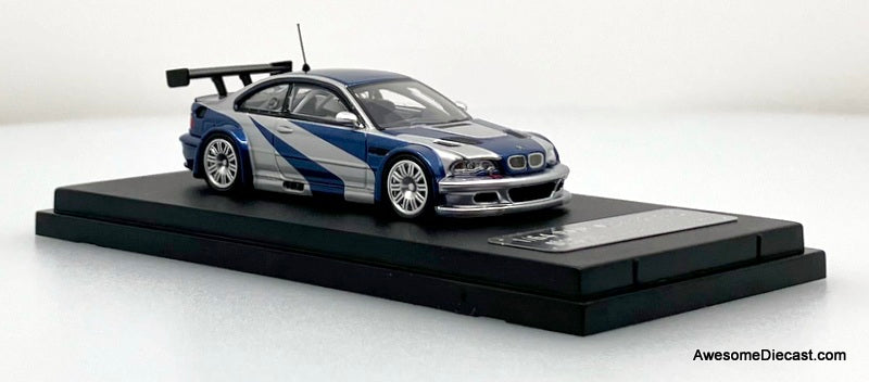 BMW E46 GTR, "Need For Speed" Livery 1:64 Diecast Model Car by Ghost Player