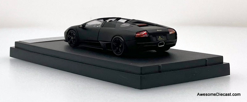 Lamborghini Murcielago LP640 Roadster, Matte Black 1:64 Diecast Model Car by Phantom Knight
