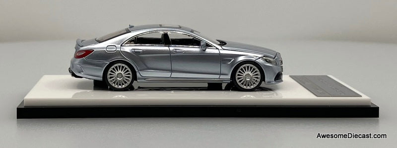 Mercedes Benz CLS63 4Matic AMG, Ice Blue Metallic 1:64 Diecast Model Car by Mortal