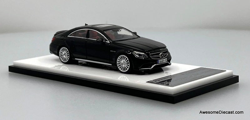 Mercedes Benz CLS63 4Matic AMG, Obsidian Black 1:64 Diecast Model Car by Mortal