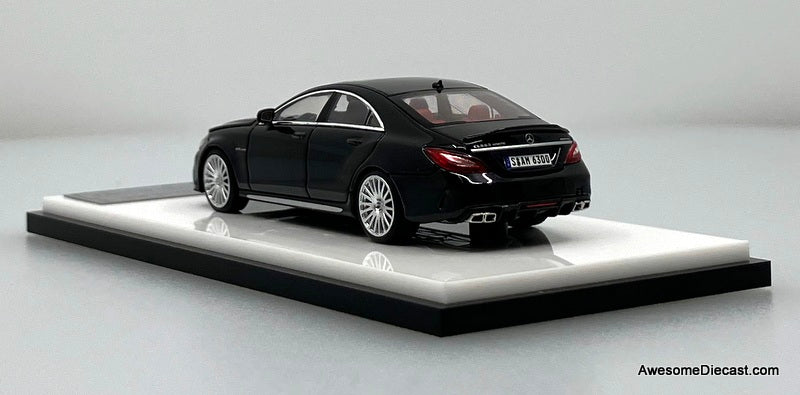 Mercedes Benz CLS63 4Matic AMG, Obsidian Black 1:64 Diecast Model Car by Mortal