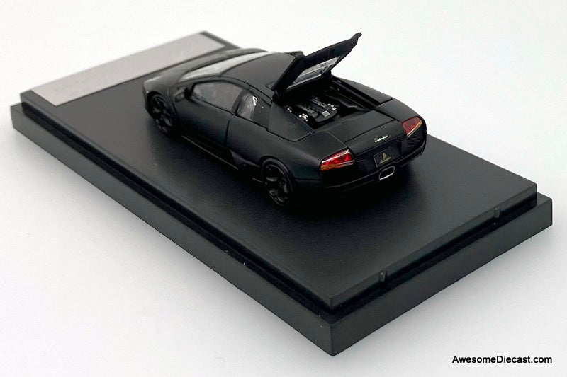 Lamborghini Murcielago LP640 Coupe, Matte Black 1:64 Diecast Model Car by Phantom Knight