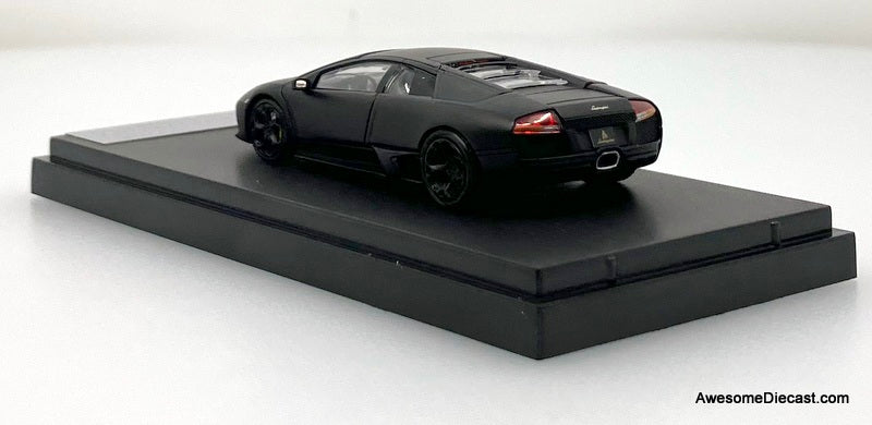 Lamborghini Murcielago LP640 Coupe, Matte Black 1:64 Diecast Model Car by Phantom Knight