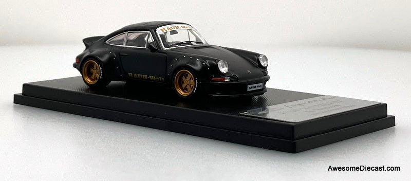 Porsche 930 RWB (Ducktail Wing), Matte Black 1:64 Diecast Model Car by My Model Collect