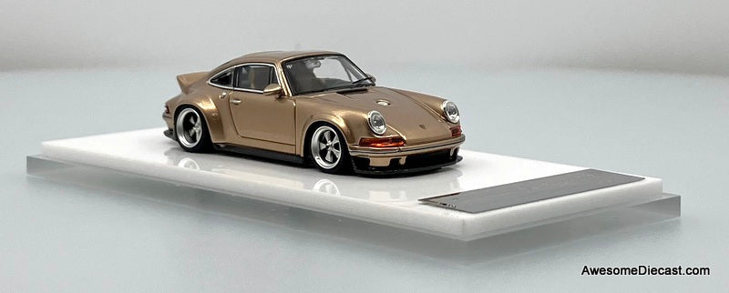 Porsche Singer DLS, Champagne Gold 1:64 Diecast Model Car by Zincit Model