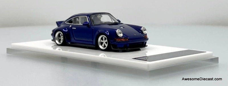 Porsche Singer DLS, Sapphire Blue 1:64 Diecast Model Car by Zincit Model