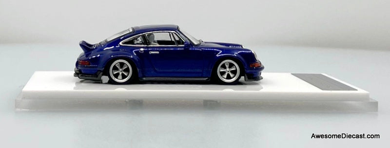 Porsche Singer DLS, Sapphire Blue 1:64 Diecast Model Car by Zincit Model