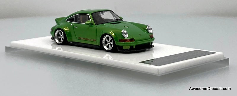 Porsche Singer DLS, Apple Green Metallic 1:64 Diecast Model Car by Zincit Model