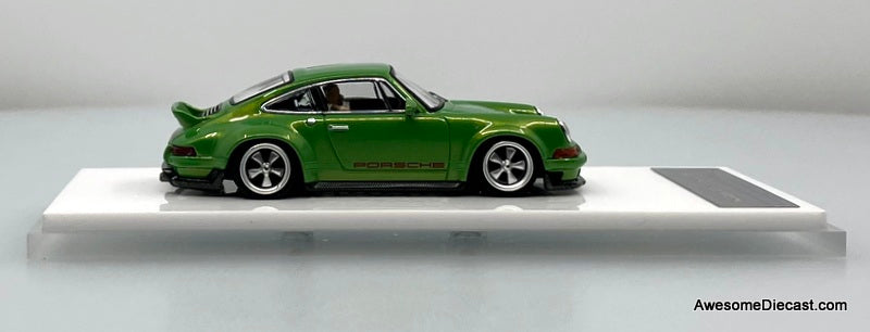 Porsche Singer DLS, Apple Green Metallic 1:64 Diecast Model Car by Zincit Model