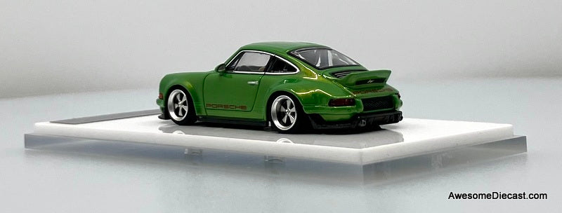 Porsche Singer DLS, Apple Green Metallic 1:64 Diecast Model Car by Zincit Model