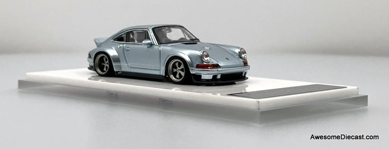 Porsche Singer DLS, Ice Blue 1:64 Diecast Model Car by Zincit Model