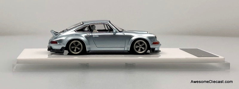 Porsche Singer DLS, Ice Blue 1:64 Diecast Model Car by Zincit Model