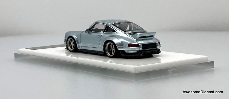 Porsche Singer DLS, Ice Blue 1:64 Diecast Model Car by Zincit Model