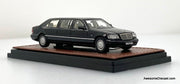 Mercedes Benz S600 (W140) Pullman Limousine, Black 1:64 Diecast Model Car by WTX