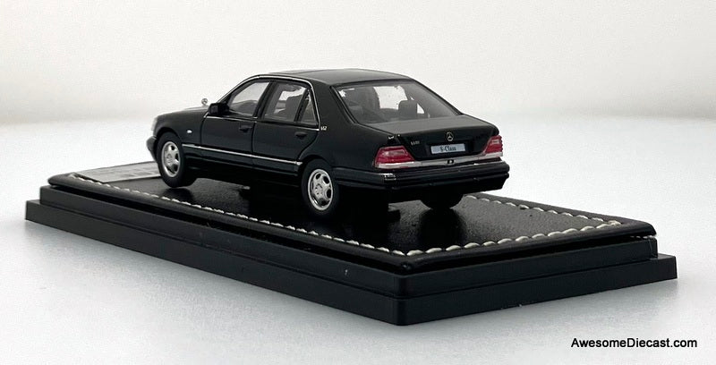 Mercedes Benz S600 (W140), Black 1:64 Diecast Model Car by WTX