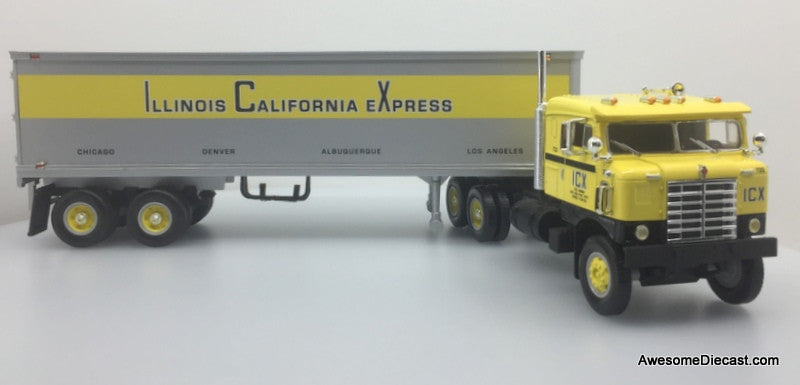 First Gear 1:34 1953 Kenworth Bull Nose COE Tractor w/35' Dry Goods Trailer: ICX