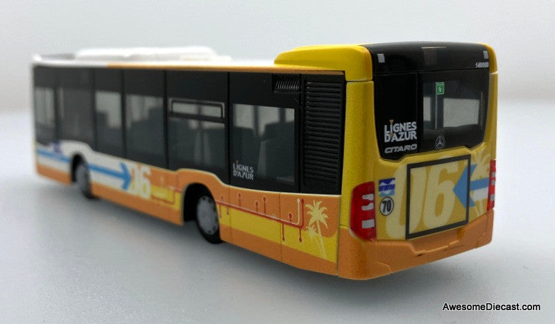Mercedes Benz Citaro K: Lignes D'Azur (France) 1:87 ABS Plastic Model Bus by Rietze