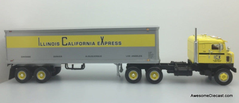 First Gear 1:34 1953 Kenworth Bull Nose COE Tractor w/35' Dry Goods Trailer: ICX