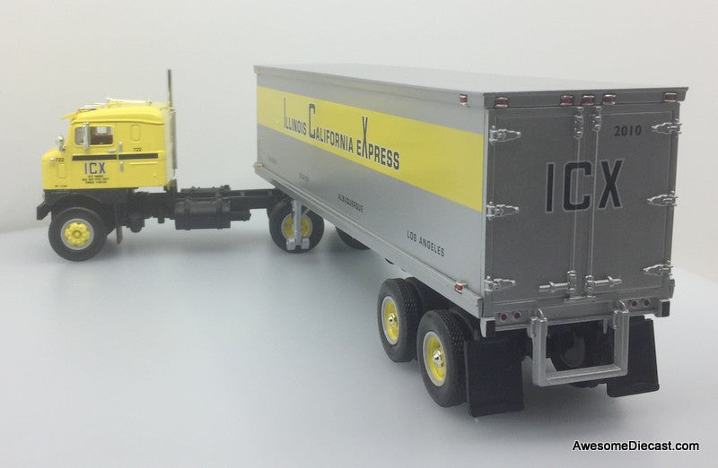 First Gear 1:34 1953 Kenworth Bull Nose COE Tractor w/35' Dry Goods Trailer: ICX