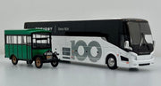 Prevost 100th Anniversary Bus Set 2024 H3-45 Coach and 1924 "Clarisse" Bus Models in 1:64 Scale By Iconic Replicas