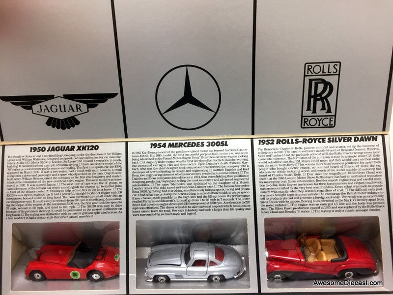 Corgi Cars of the 1950's - 3 Car Gift Set Assorted Scales