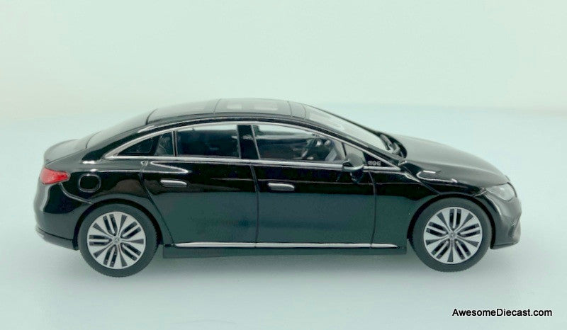 Herpa 1:43 2022 Mercedes Benz EQE Electric Sedan: Obsidian Black