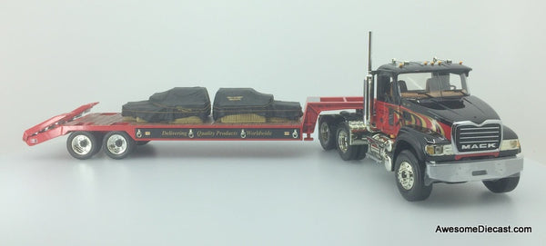 First Gear 1:34 Mack Granite Tractor w/Lowboy Trailer – Awesome Diecast LLC