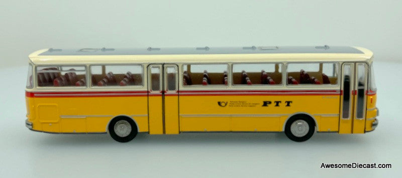 Brekina 1:87 Setra S140 Post Bus Transport, Switzerland