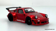 Porsche 930 RWB, Metallic Red 1:64 Diecast Model Car by FG Model