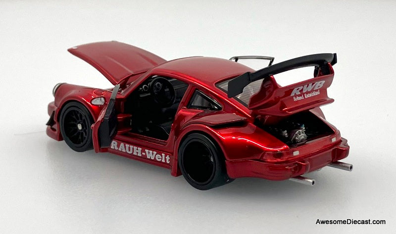 Porsche 930 RWB, Metallic Red 1:64 Diecast Model Car by FG Model