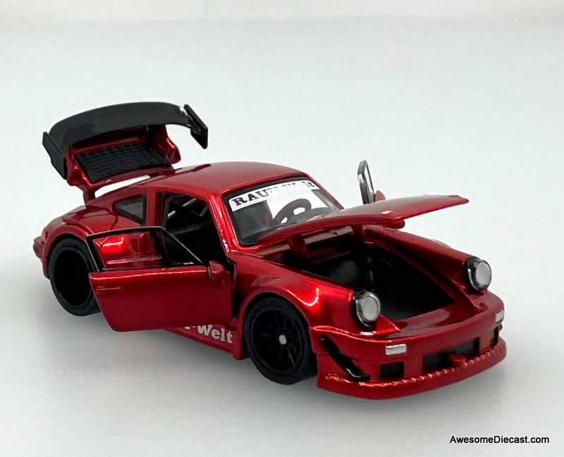 Porsche 930 RWB, Metallic Red 1:64 Diecast Model Car by FG Model