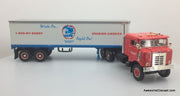 First Gear 1:34 1953 Kenworth Bull Nose COE Tractor w/35' Dry Goods Trailer: Trucker Buddy