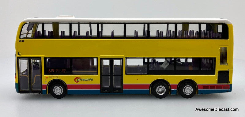 Alexander Dennis Enviro 500 Double Decker (City Bus Hong Kong) Route 619 1:64 Diecast Model Bus by City Bus