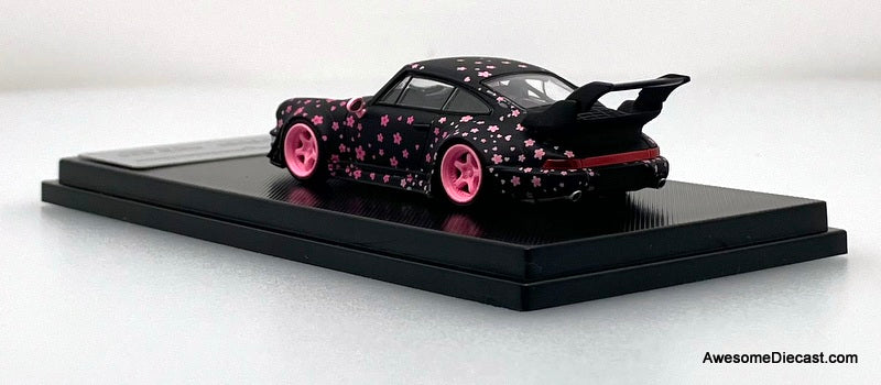 Porsche 964 RWB High Wing, Pink Sakura Livery 1:64 Diecast Model Car by My Model Collect
