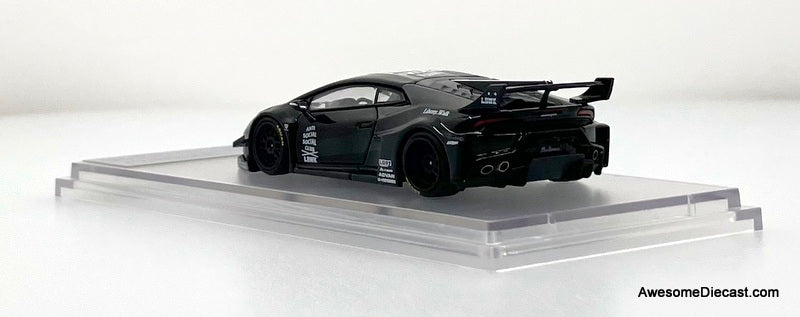 Lamborghini Hurcan GT LB-Silhouette, Black 1:64 Diecast Model Car by King Model