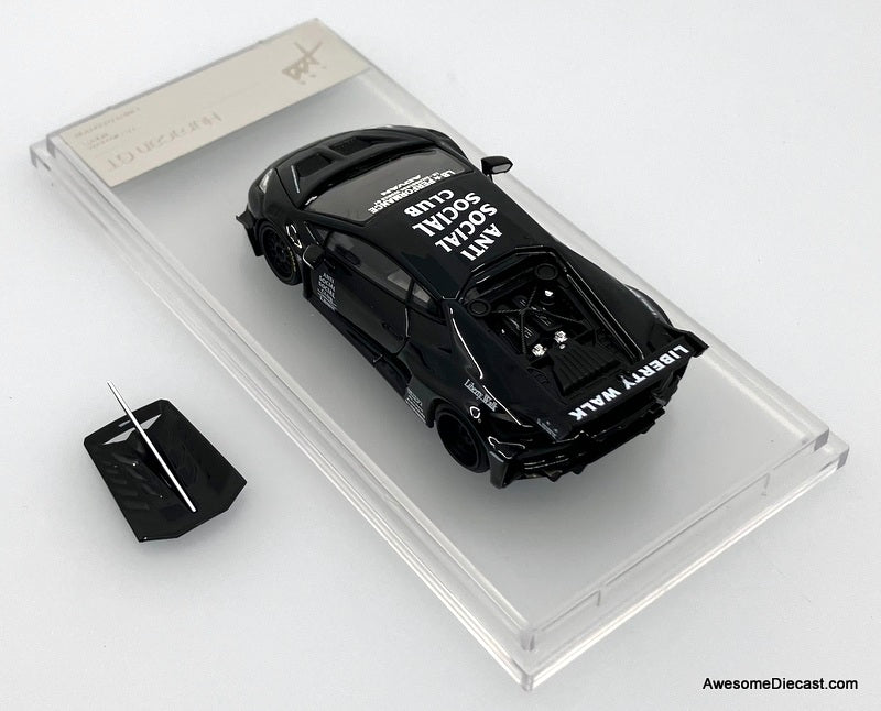 Lamborghini Hurcan GT LB-Silhouette, Black 1:64 Diecast Model Car by King Model