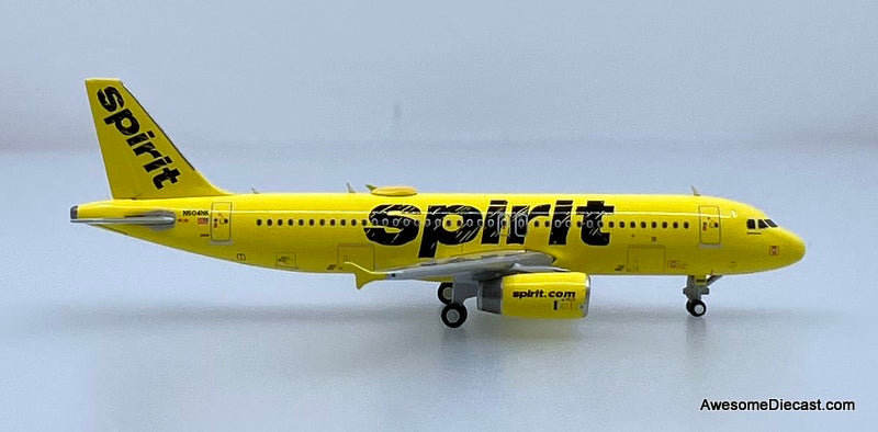 Airbus A320 Spirit Airlines (Reg #N604NK) Final Revenue Flight 1:400 Diecast Model Plane by Gemini Jets