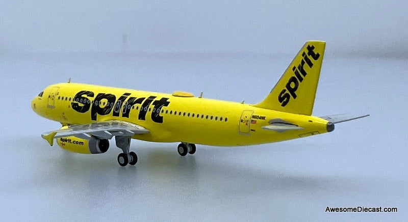Airbus A320 Spirit Airlines (Reg #N604NK) Final Revenue Flight 1:400 Diecast Model Plane by Gemini Jets